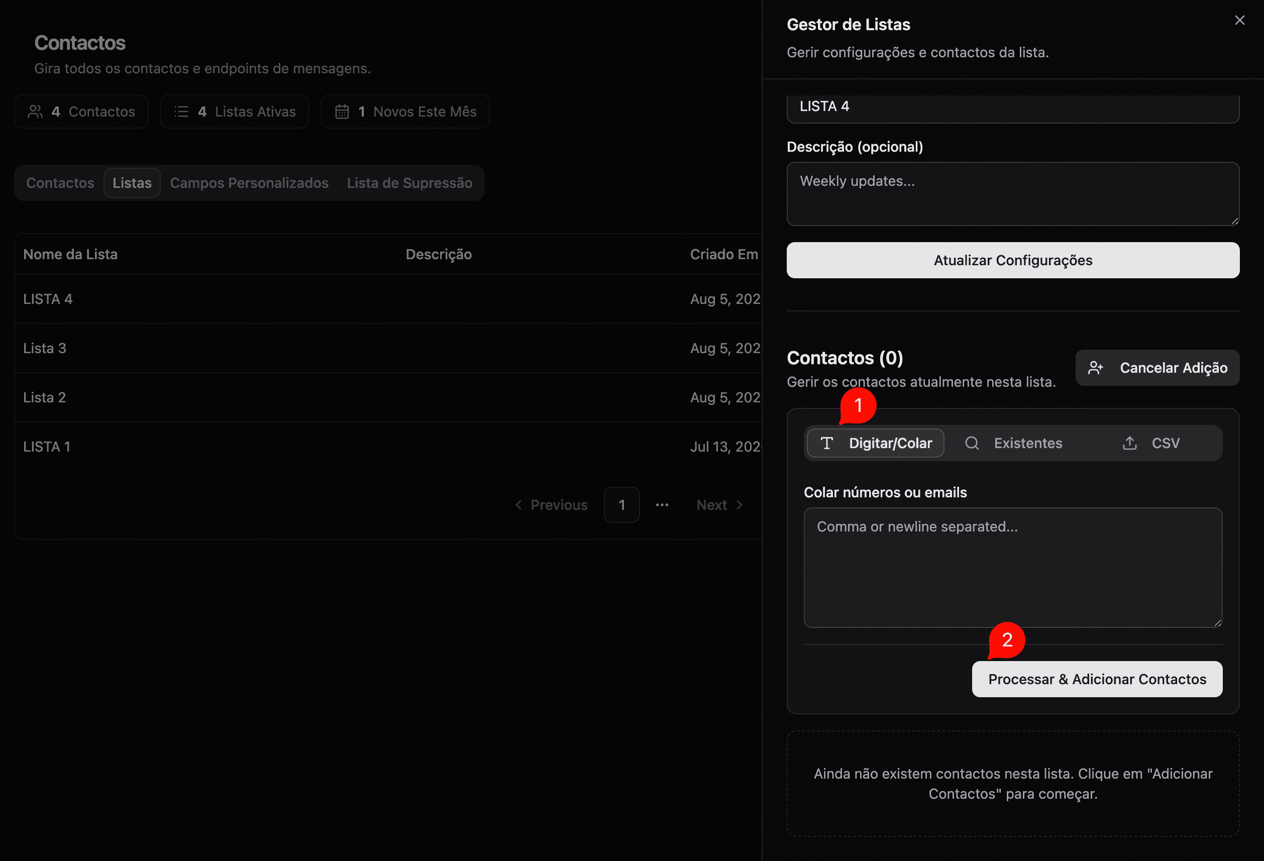 Paste Contacts Tab